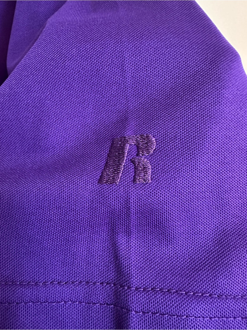 Russell Athletic Dri-Power Golf Polo Purple Moisture Wicking Men 2XT Performance - Picture 5 of 8